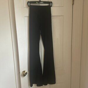 aerie offline black high waist crossover flare legging
